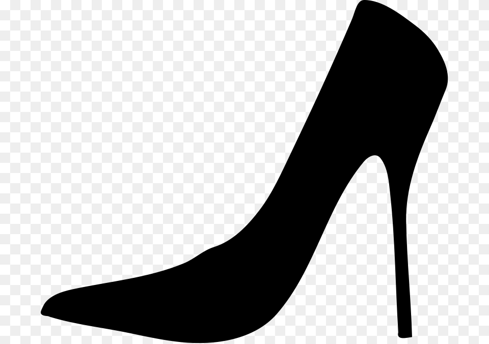 Women Shoe Silhouette Vector Silhouettes, Gray Free Transparent Png