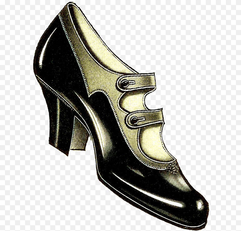 Women Shoes Clipart Victorian Shoe Vintage Ladies Shoe Clipart, Clothing, Footwear, High Heel, Gun Free Png Download
