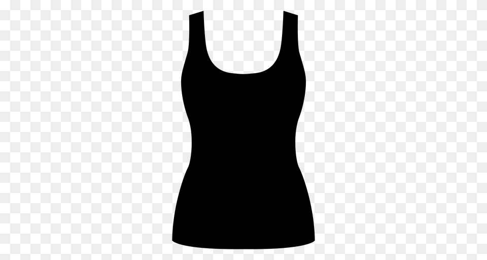 Women Tank Top Flat Icon, Gray Png Image