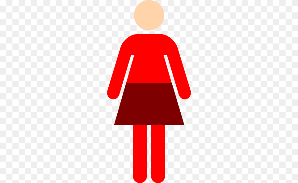 Women Toilet Symbol Red Clip Art, Sign, Dynamite, Weapon Free Png Download
