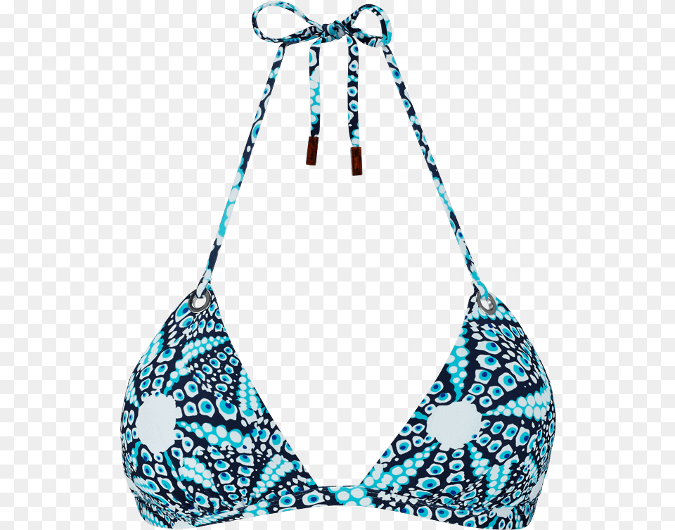 Women Triangle Printed Swimsuit Top, Accessories, Bag, Bikini, Clothing Png Image