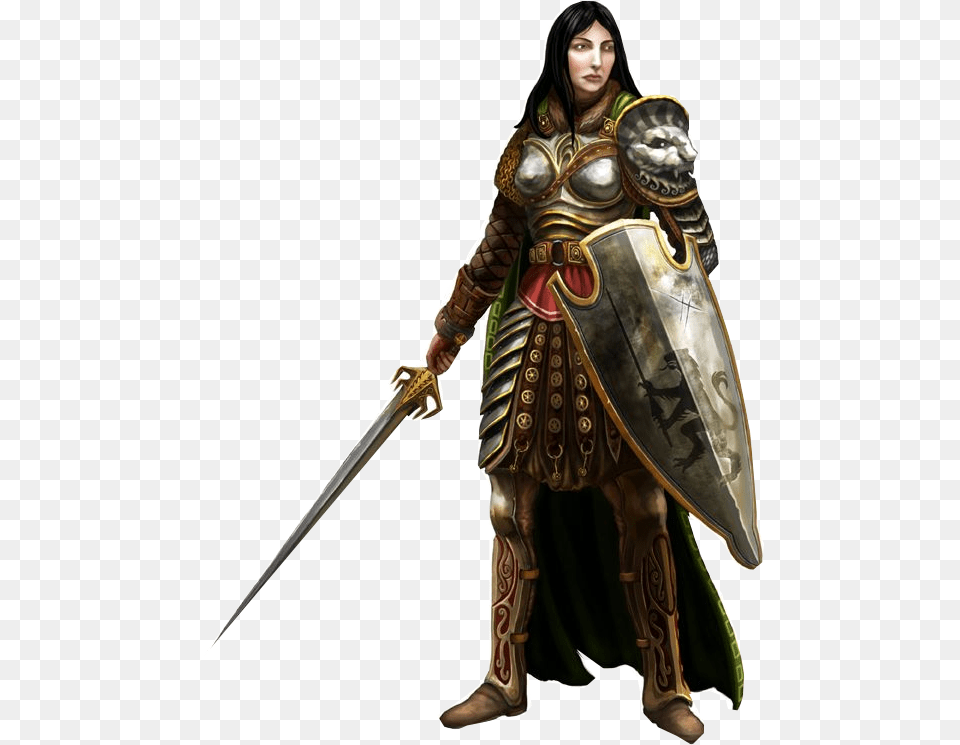 Women Warrior Transparent Clipart Female Warrior No Background, Adult, Weapon, Sword, Person Free Png