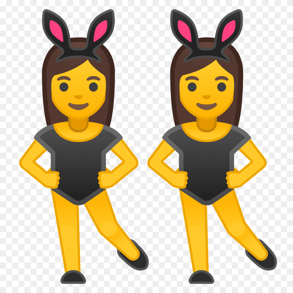 Women With Bunny Ears Emoji Clipart, Person, Face, Head Png