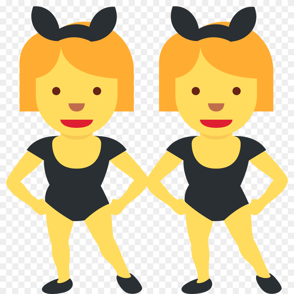 Women With Bunny Ears Emoji Clipart, Baby, Person, Face, Head Free Png