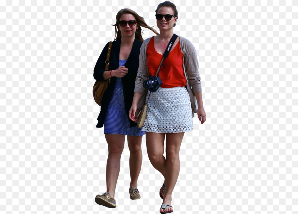 Women With Camera Walking People Walking, Accessories, Skirt, Handbag, Clothing Png