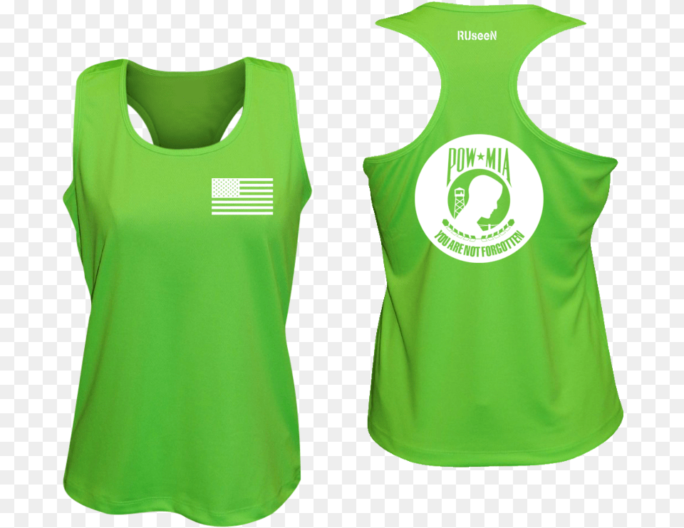 Womenquots Reflective Tank Top Active Tank, Bib, Person, Blouse, Clothing Free Png Download