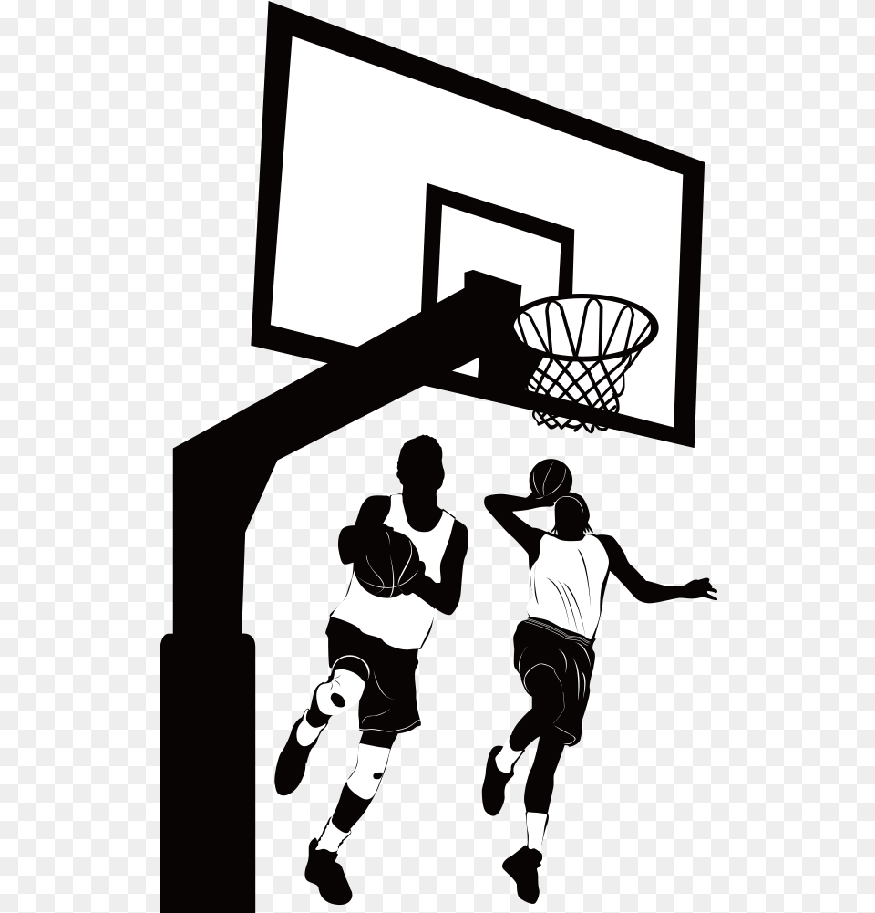 Womens Basketball Backboard Clip Art Projectionphysical White Wallpaper Basketball Dunk, Hoop, Adult, Person, Man Png