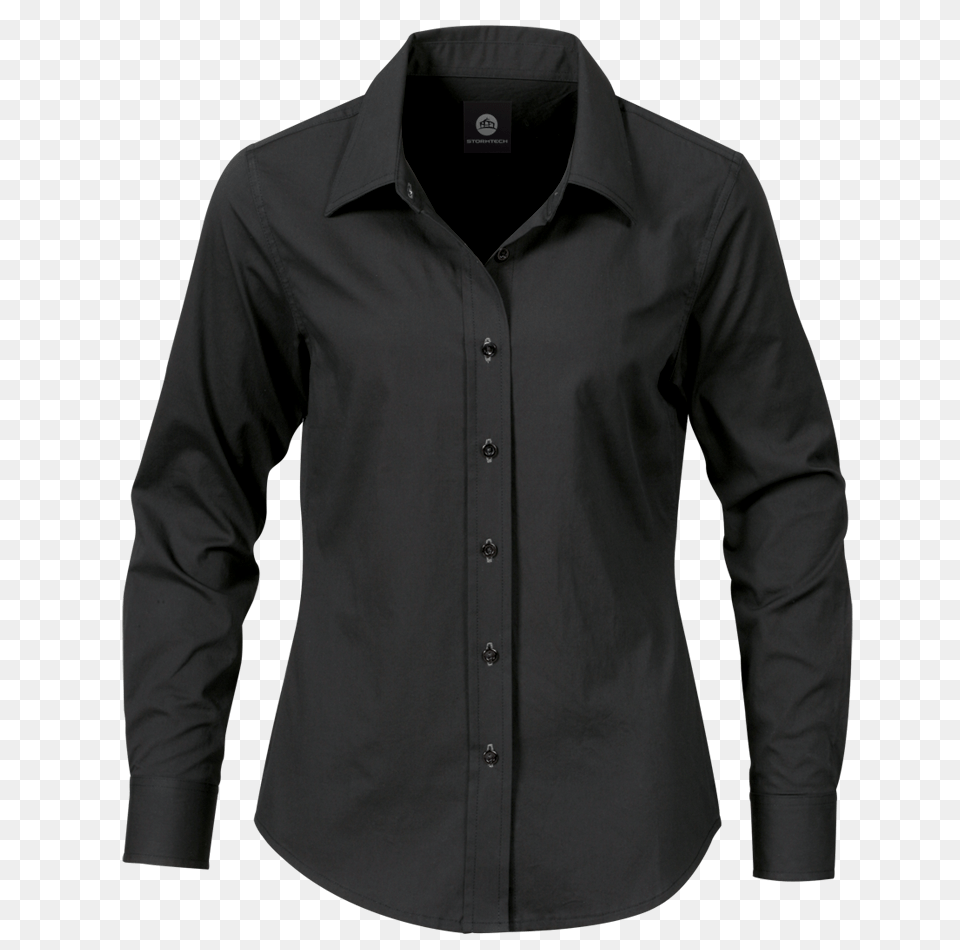 Womens Black Dress Shirt Lpz 1w Womens Slim Fit Button Shirt, Clothing, Dress Shirt, Long Sleeve, Sleeve Free Transparent Png