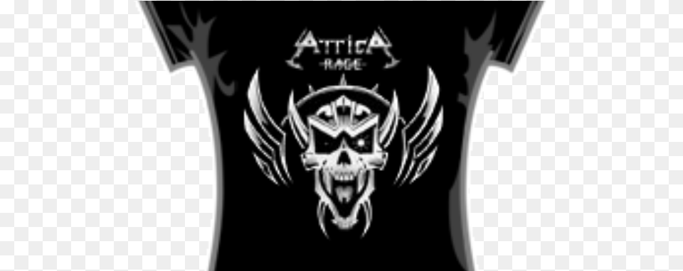 Womens Classic Skull T Shirt Attica Rage Ruin Nation, Emblem, Symbol Png