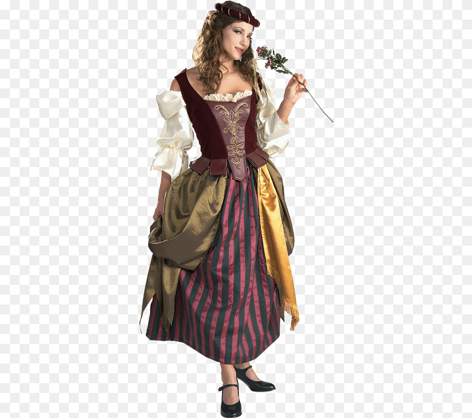 Womens Deluxe Renaissance Maiden Costume Renaissance Costumes For Women, Adult, Clothing, Female, Person Free Transparent Png