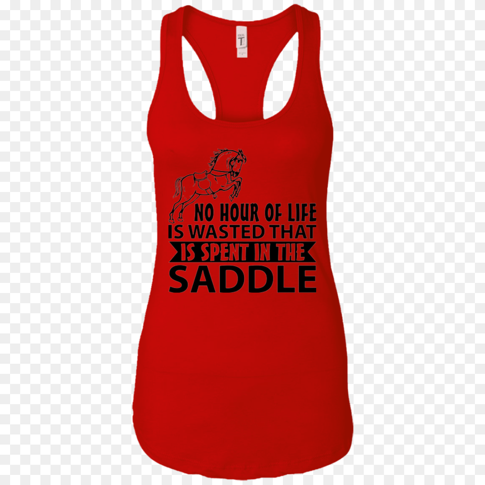 Womens Horse Tank No Hour Wasted Dailyswipes, Clothing, Tank Top Free Transparent Png