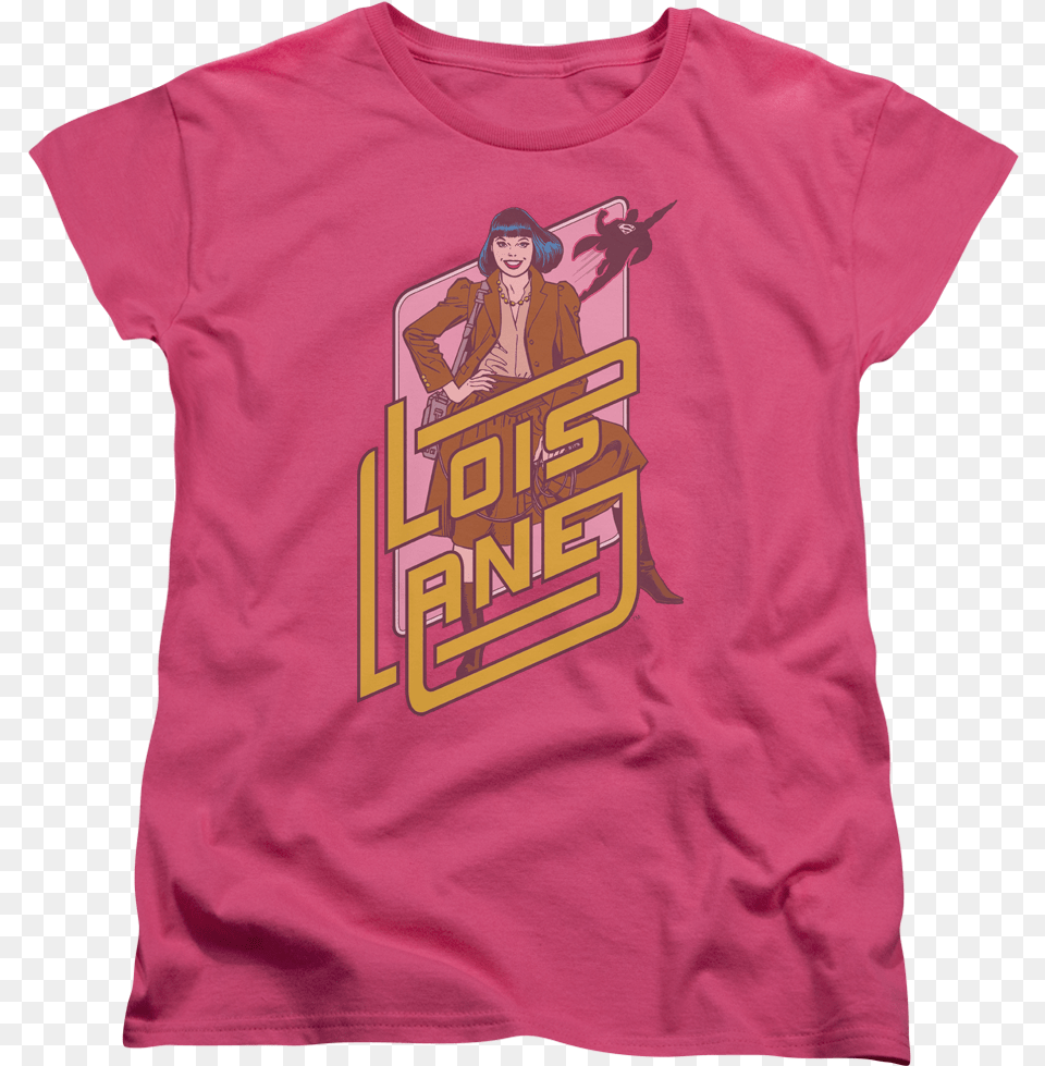 Womens Lois Lane Superman Shirt, Clothing, T-shirt, Person, Face Png