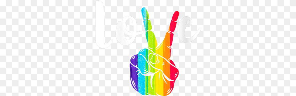 Womens Love Peace Sign Rainbow Lgbt Lesbian Gay Pride V Neck Tshirt Kids Tshirt Illustration, Art, Graphics, Body Part, Finger Free Transparent Png
