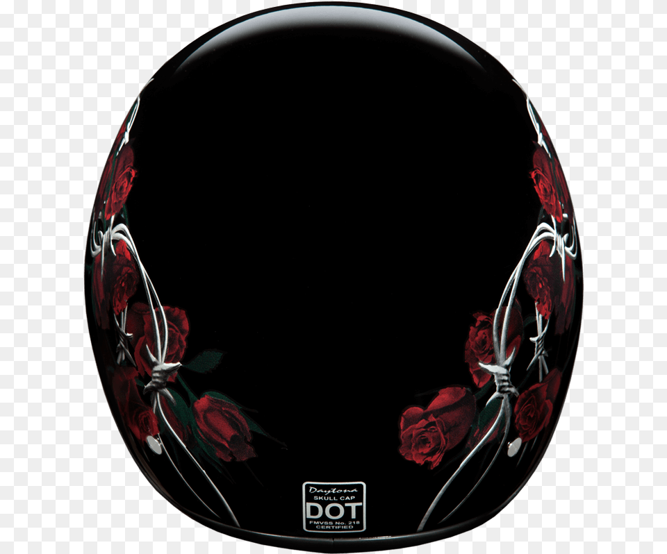 Womens Low Profile Dot Daytona Barbed Wire Roses Motorcycle Circle, Crash Helmet, Helmet, Flower, Plant Free Png