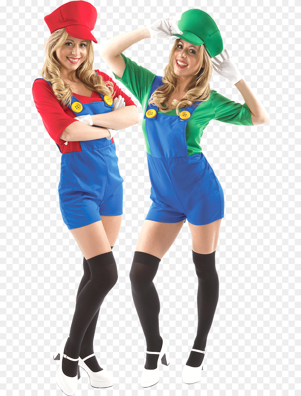Womens Mario Couples Costume Fancy Dress Womens, Baseball Cap, Cap, Clothing, Person Free Png