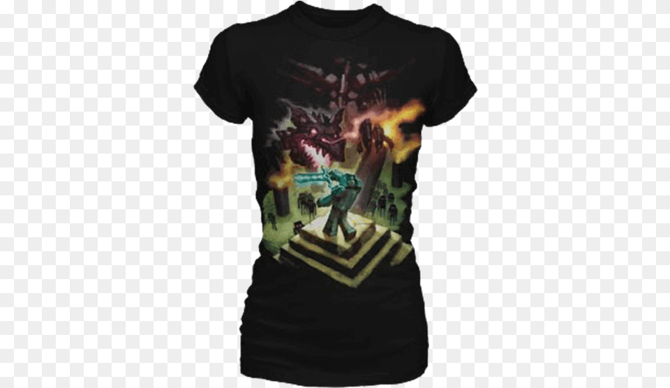 Womens Minecraft Ender Dragon T Shirt Minecraft Enderdragon T Shirt L, Clothing, T-shirt Png Image