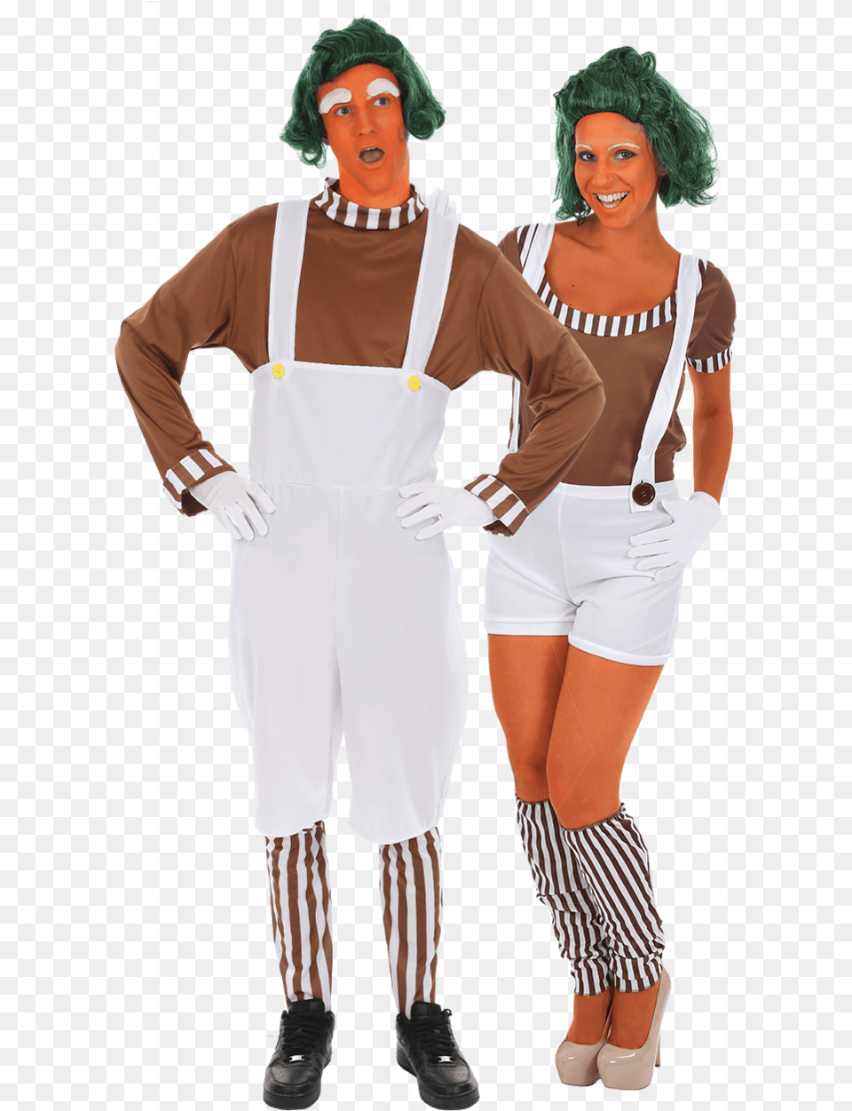 Womens Oompa Loompa Costume, Clothing, Sleeve, Shorts, Person Png Image