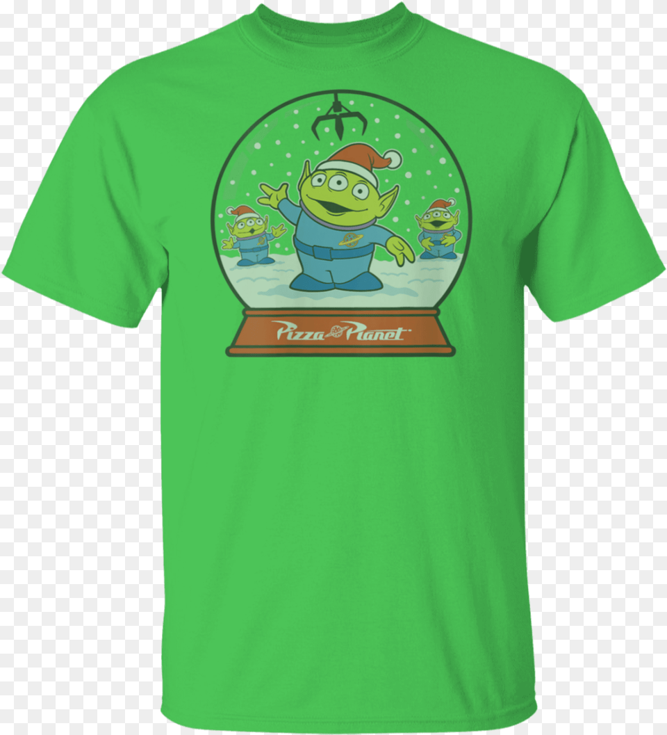 Womens Pixar Toy Story Alien Claw Snowglobe Christmas T Keep Calm And Chive, Clothing, T-shirt, Baby, Person Free Transparent Png