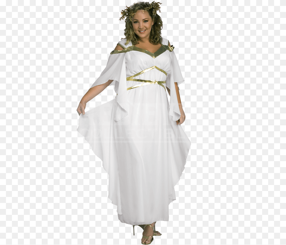 Womens Plus Size Roman Goddess Costume Zodiac Sign Halloween Costume, Fashion, Clothing, Dress, Person Free Transparent Png