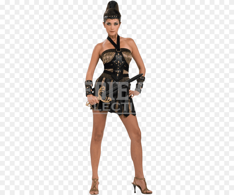 Womens Roman Warrior Queen Female Warrior Costume Diy Roman Gladiator Womens Costume, Woman, High Heel, Shoe, Footwear Png Image