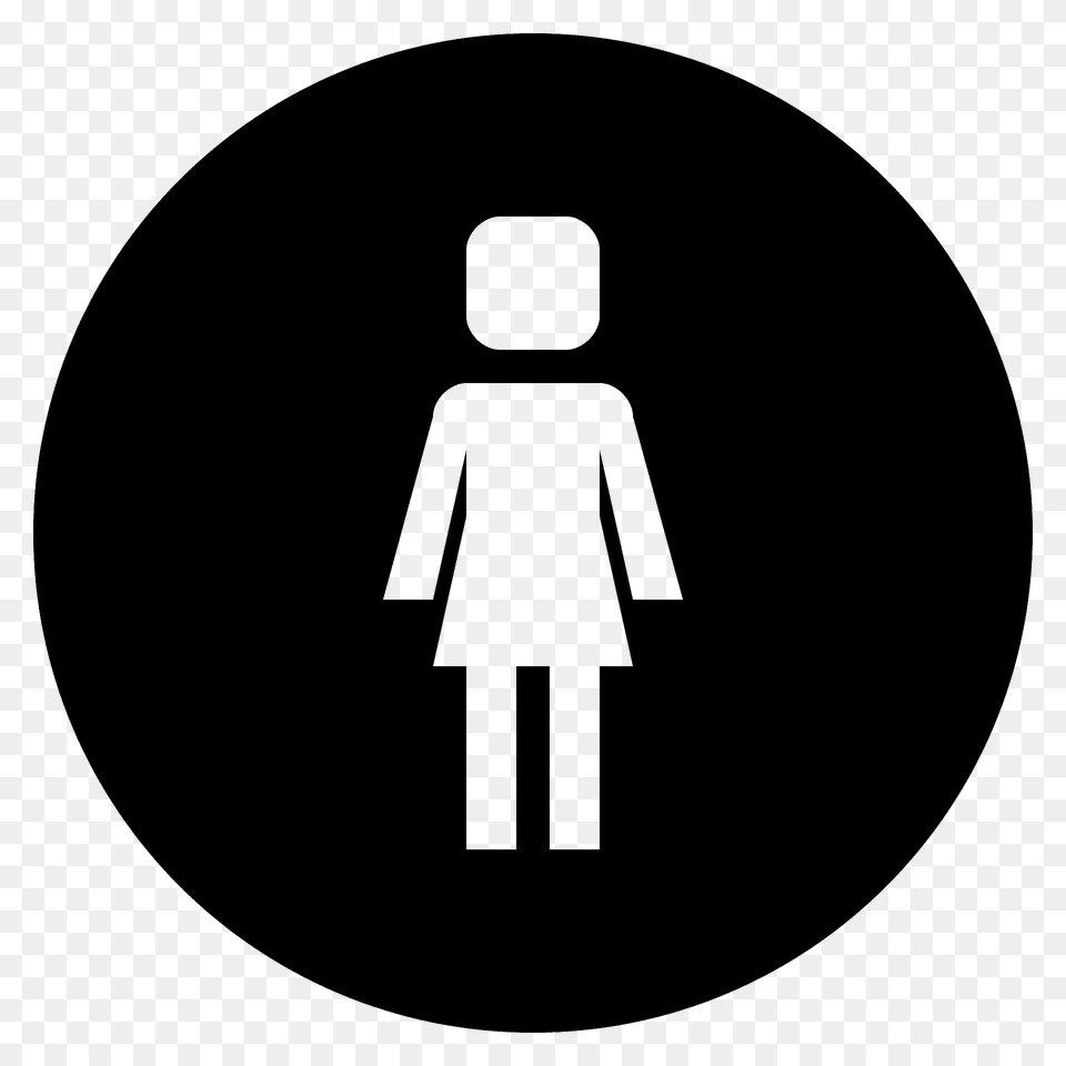 Womens Room Emoji Clipart, Sign, Symbol, Disk Png Image