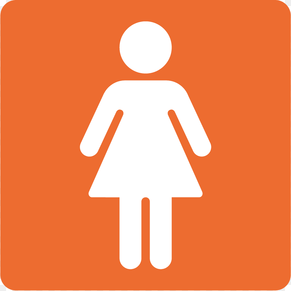 Womens Room Emoji Clipart, Sign, Symbol, Road Sign Free Png Download