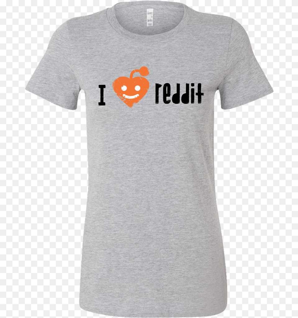 Womens Shirt I Love Reddit Futbolkiteam Active Shirt, Clothing, T-shirt Free Transparent Png