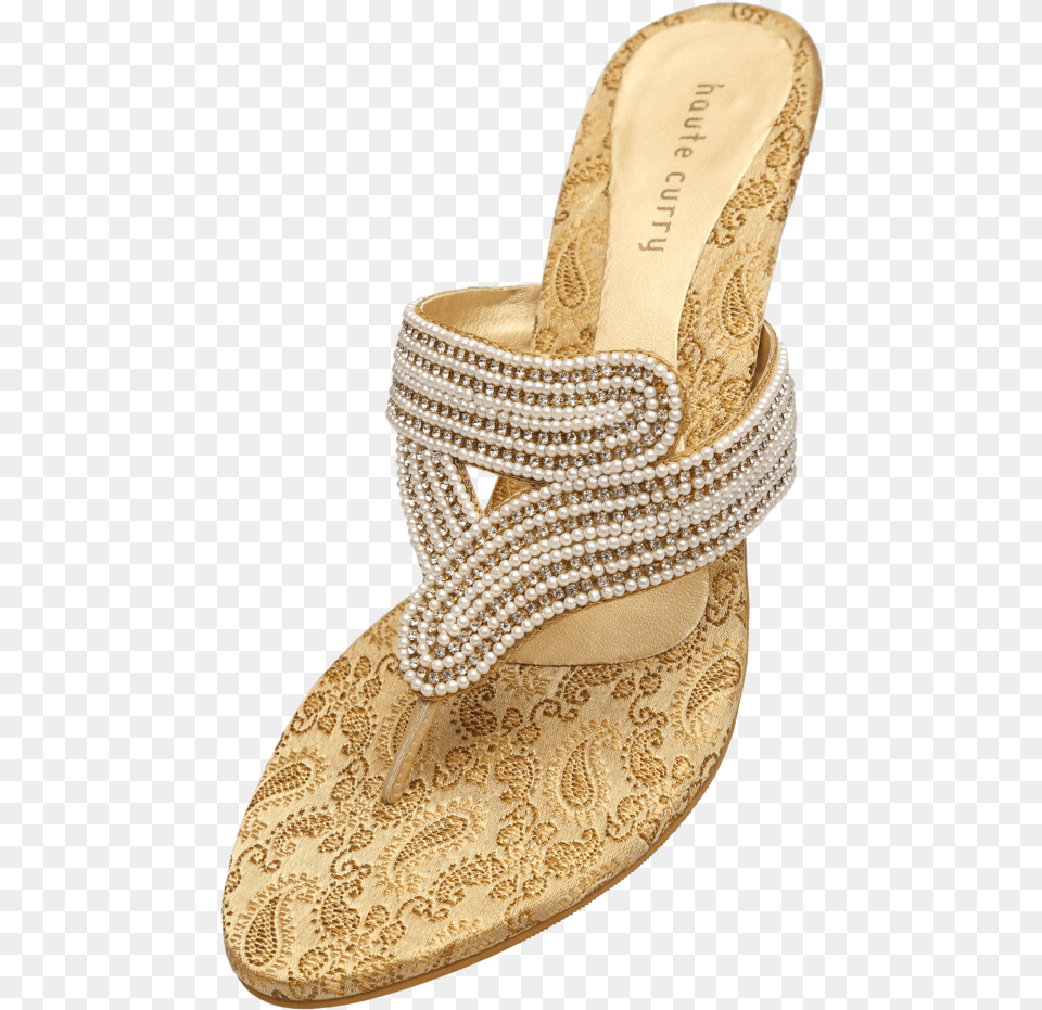 Womens Slipon Party Wear Fancy Heel Chappal Sandal, Clothing, Footwear Png