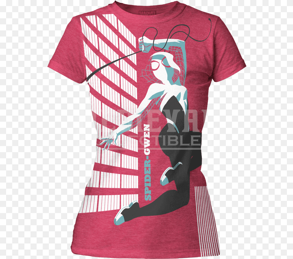 Womens Spider Gwen Michael Cho T Shirt Spider Gwen Girls Shirt, Clothing, T-shirt, Person, Face Free Transparent Png