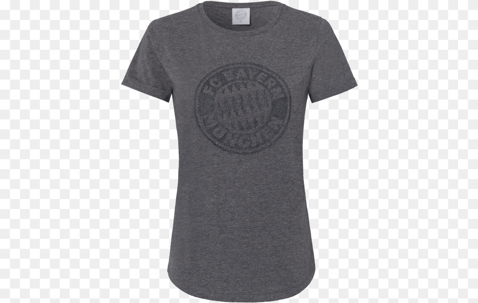 Womens T Shirt Glitter Logo Grey Nike Grey Golf Shirt, Clothing, T-shirt Free Transparent Png