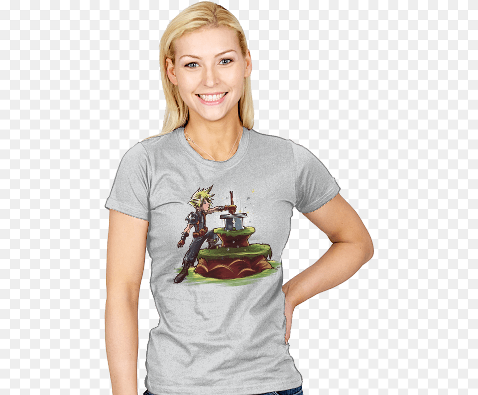 Womens T Shirt Playstation, Clothing, T-shirt, Person, Adult Free Png Download