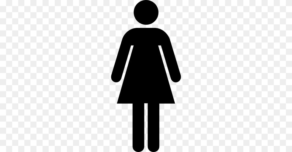 Womens Toilet Sign Vector, Gray Free Png Download