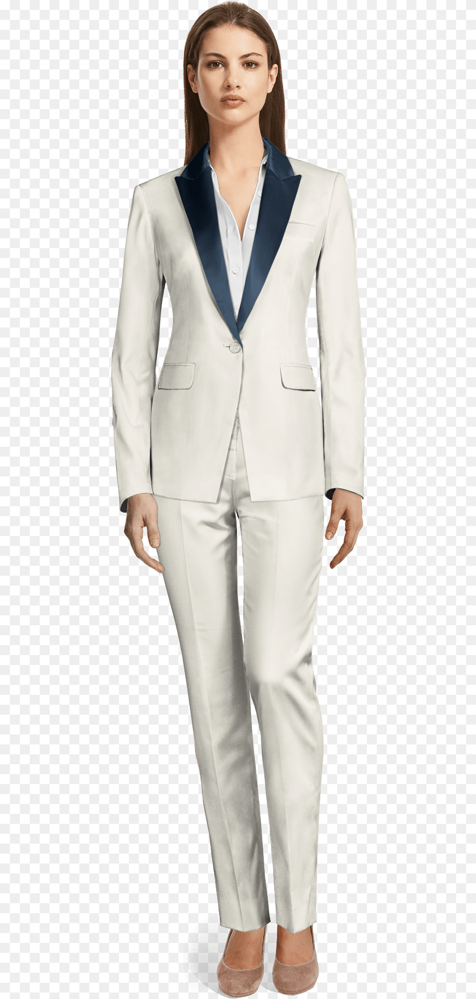 Womens White Tuxedo Shirt Tailleur Pantalon Large, Clothing, Formal Wear, Suit, Coat Png