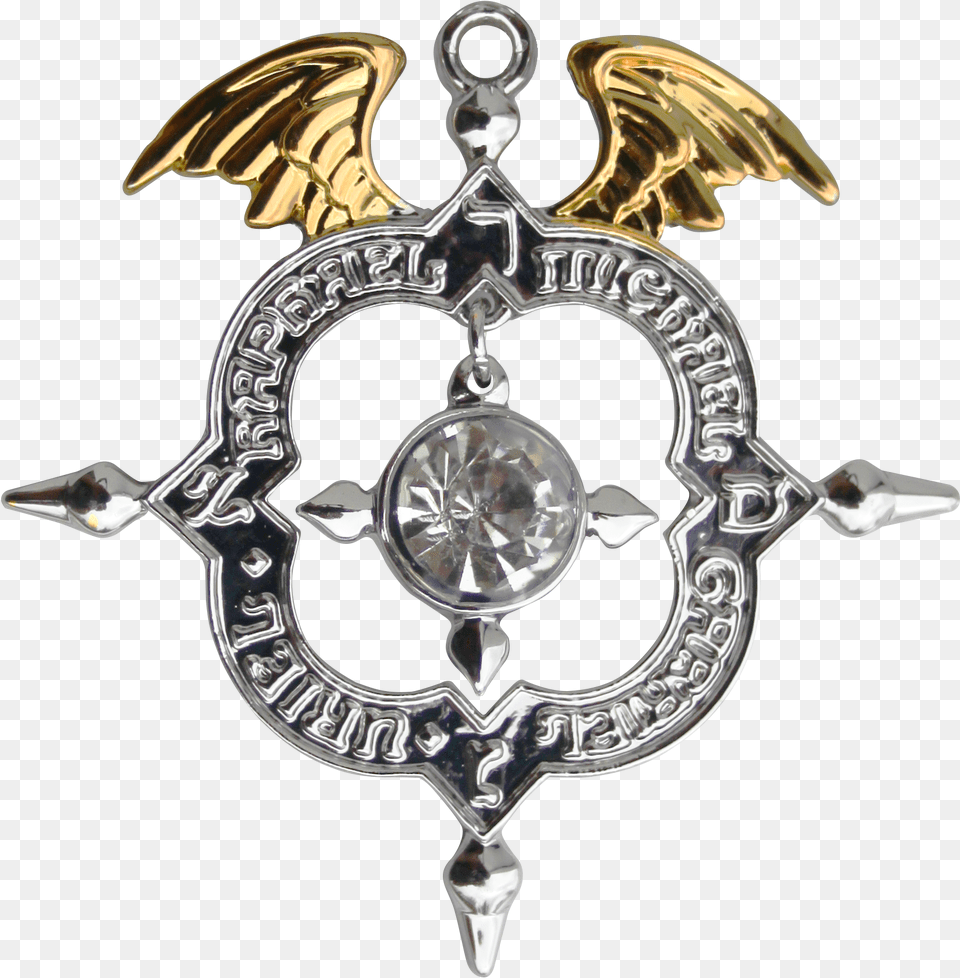 Womens Winged Archangel Shield, Accessories, Jewelry, Locket, Pendant Free Png Download