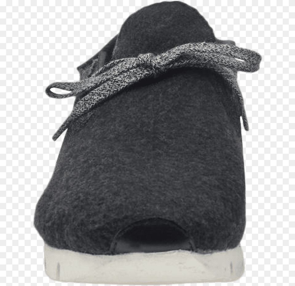 Womens Wool Sneaker Radius In Charcoal Front View Suede, Clothing, Footwear, Shoe, Hat Free Transparent Png