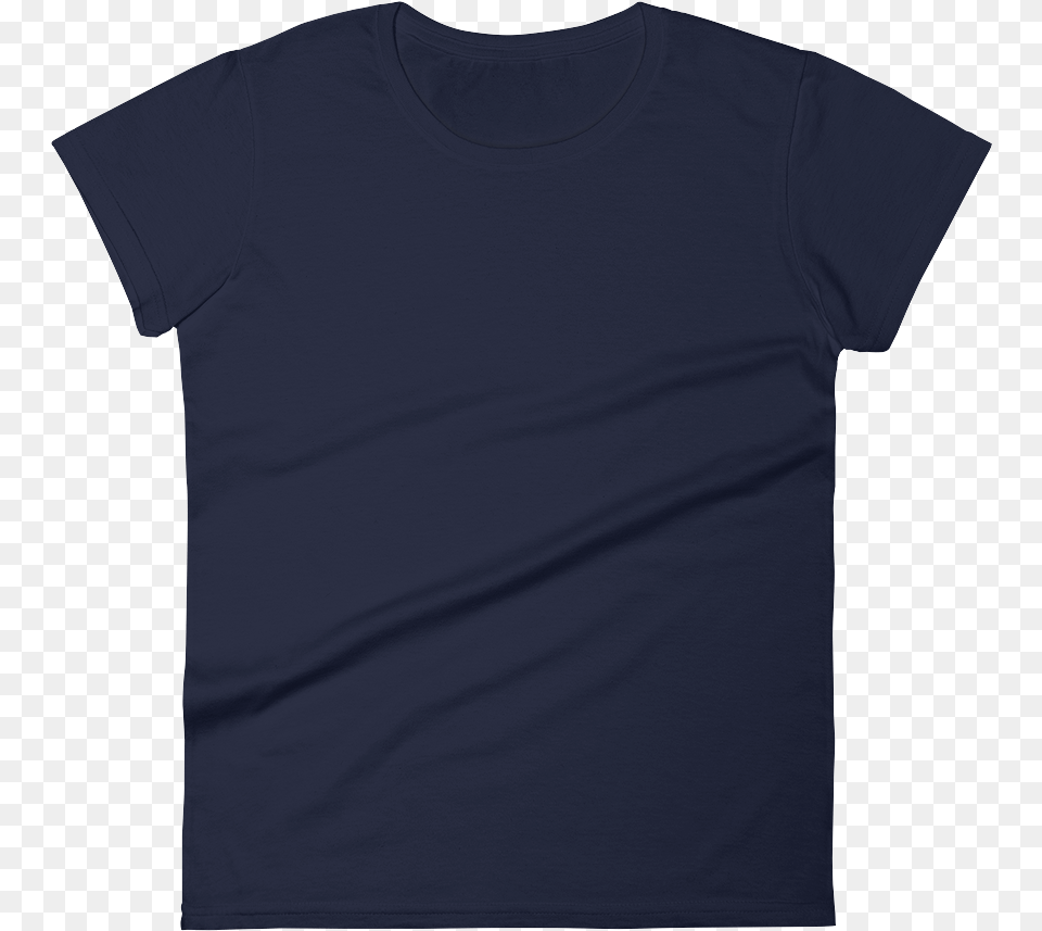 Womenstee Mockup Flat Front Navy Active Shirt, Clothing, T-shirt Free Transparent Png