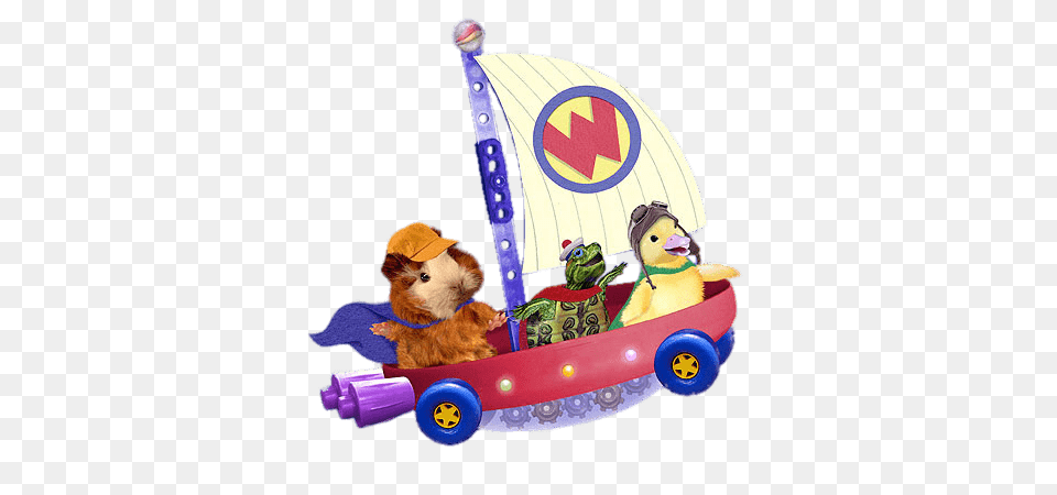 Wonder Pets In Flying Boat, Teddy Bear, Toy Png