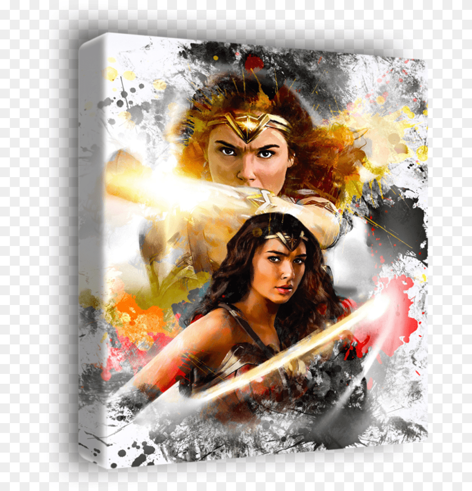 Wonder Woman 2 Disc Dvd, Art, Collage, Adult, Person Png