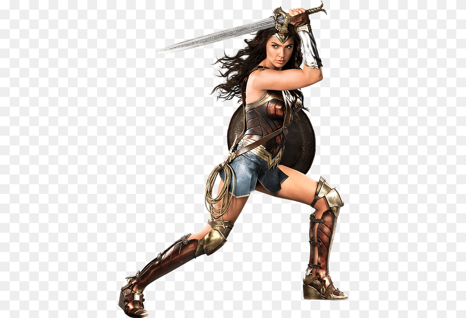 Wonder Woman 2017 Promo, Adult, Weapon, Sword, Person Free Transparent Png