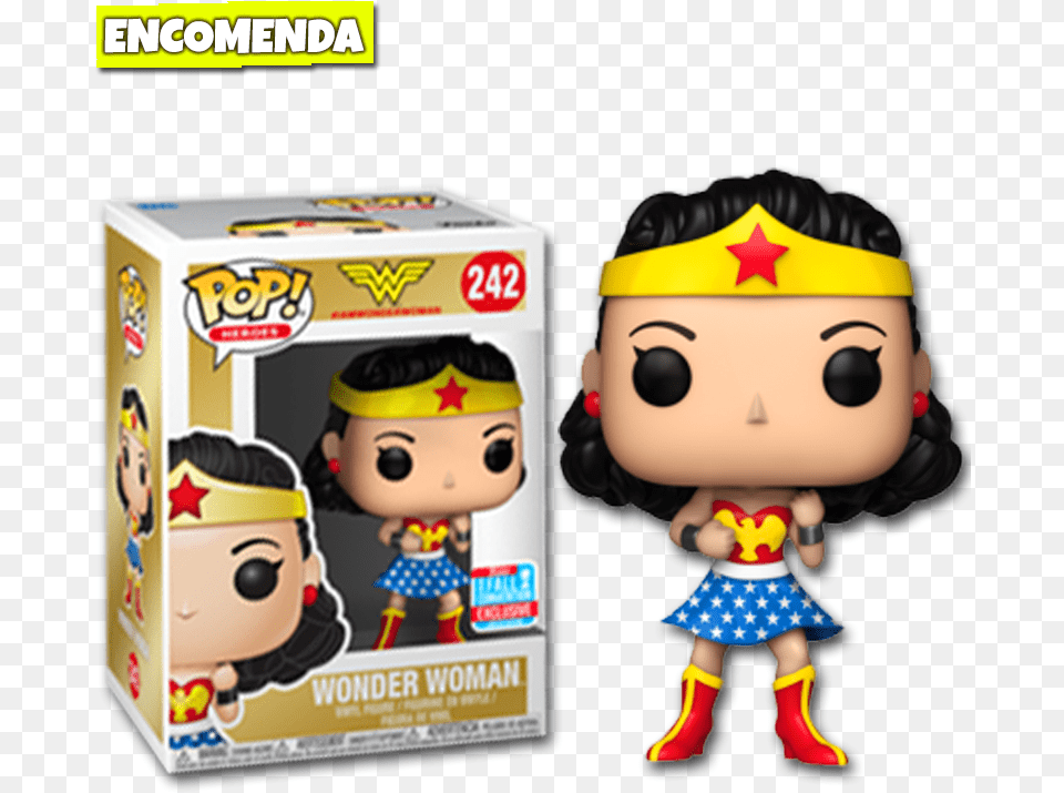 Wonder Woman 242 Funko, Doll, Toy, Face, Head Free Png