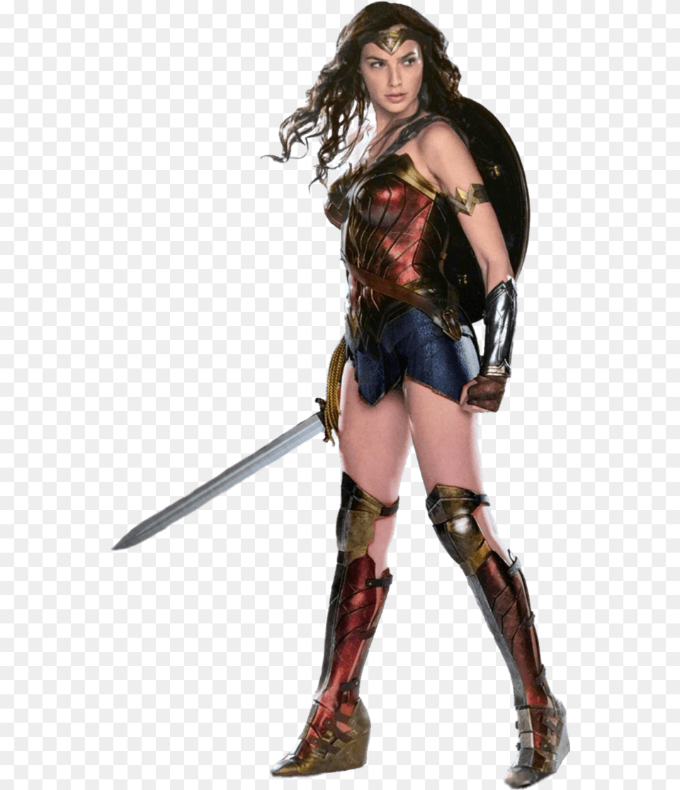 Wonder Woman, Clothing, Costume, Person, Weapon Free Png Download
