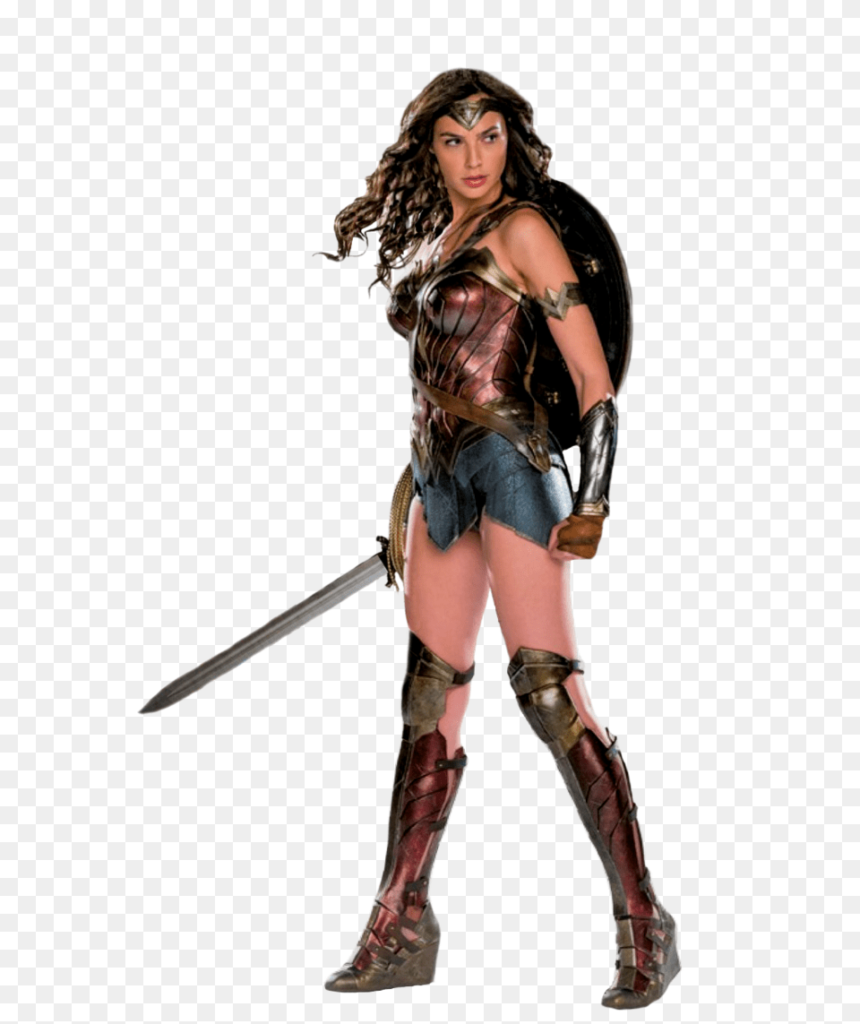 Wonder Woman, Clothing, Costume, Person, Weapon Png