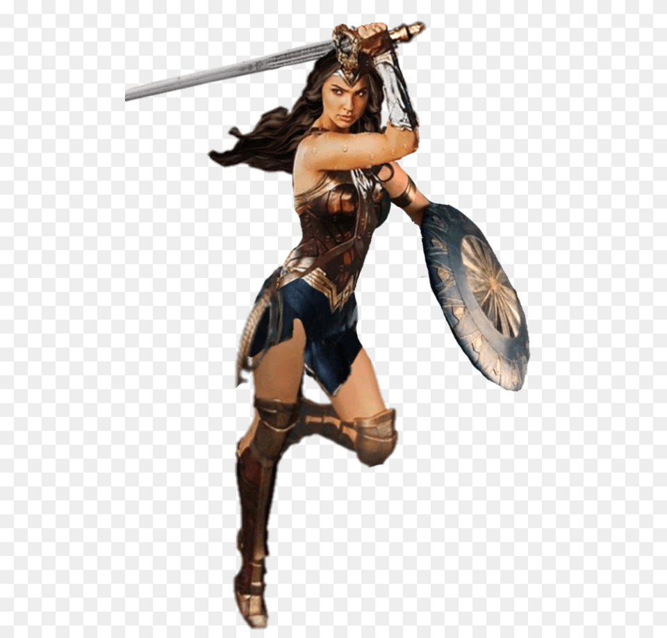 Wonder Woman, Weapon, Sword, Adult, Person Png Image