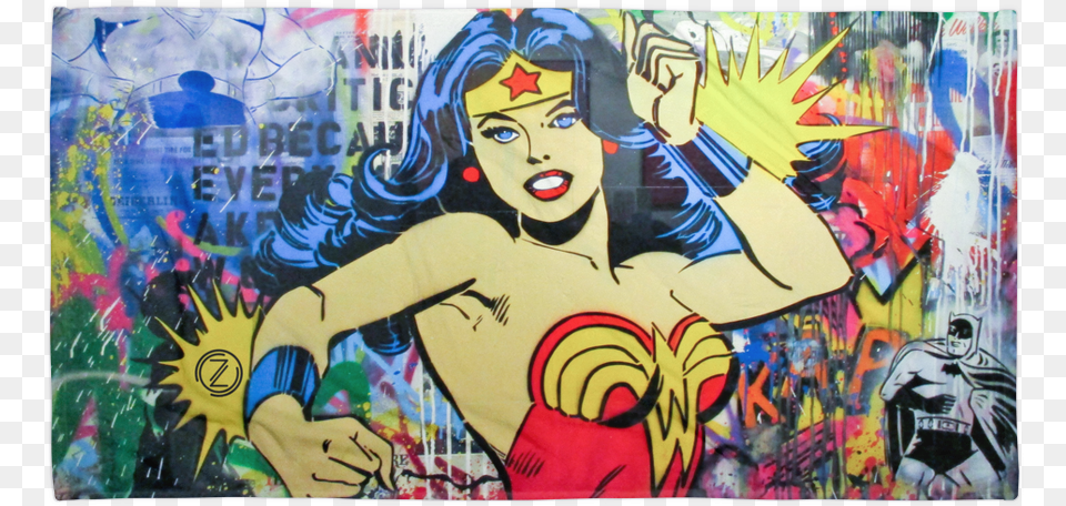 Wonder Woman, Art, Modern Art, Painting, Person Free Transparent Png