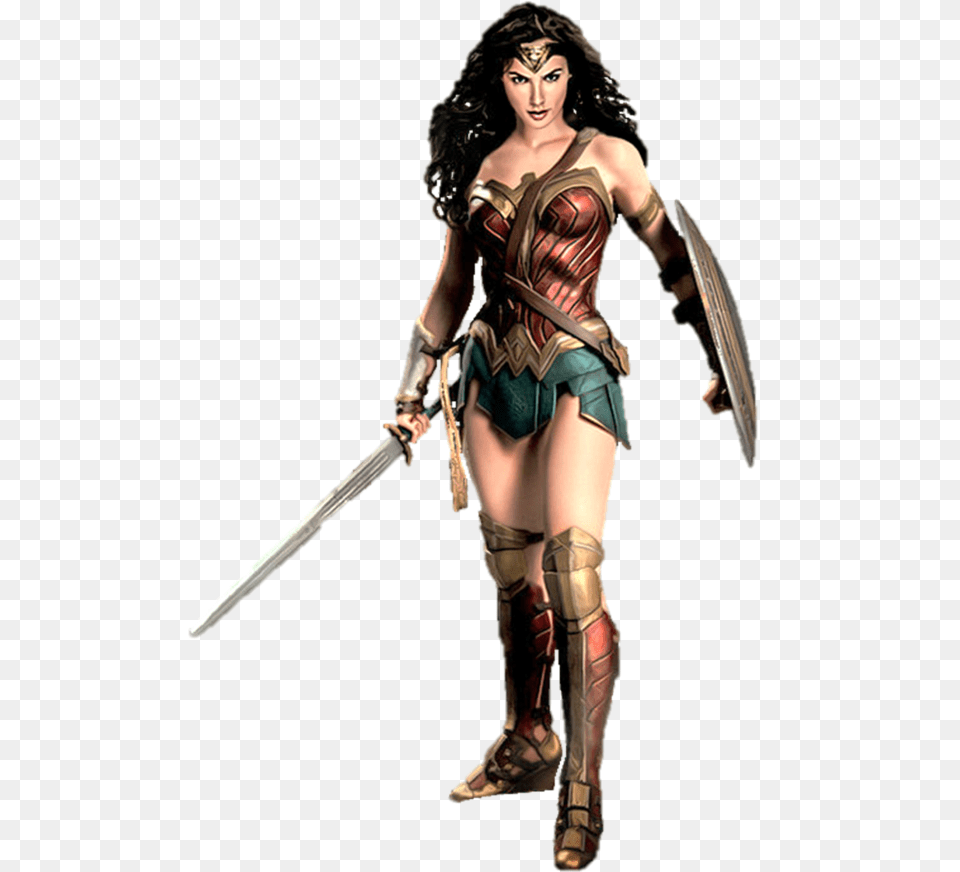 Wonder Woman, Adult, Weapon, Sword, Person Free Transparent Png