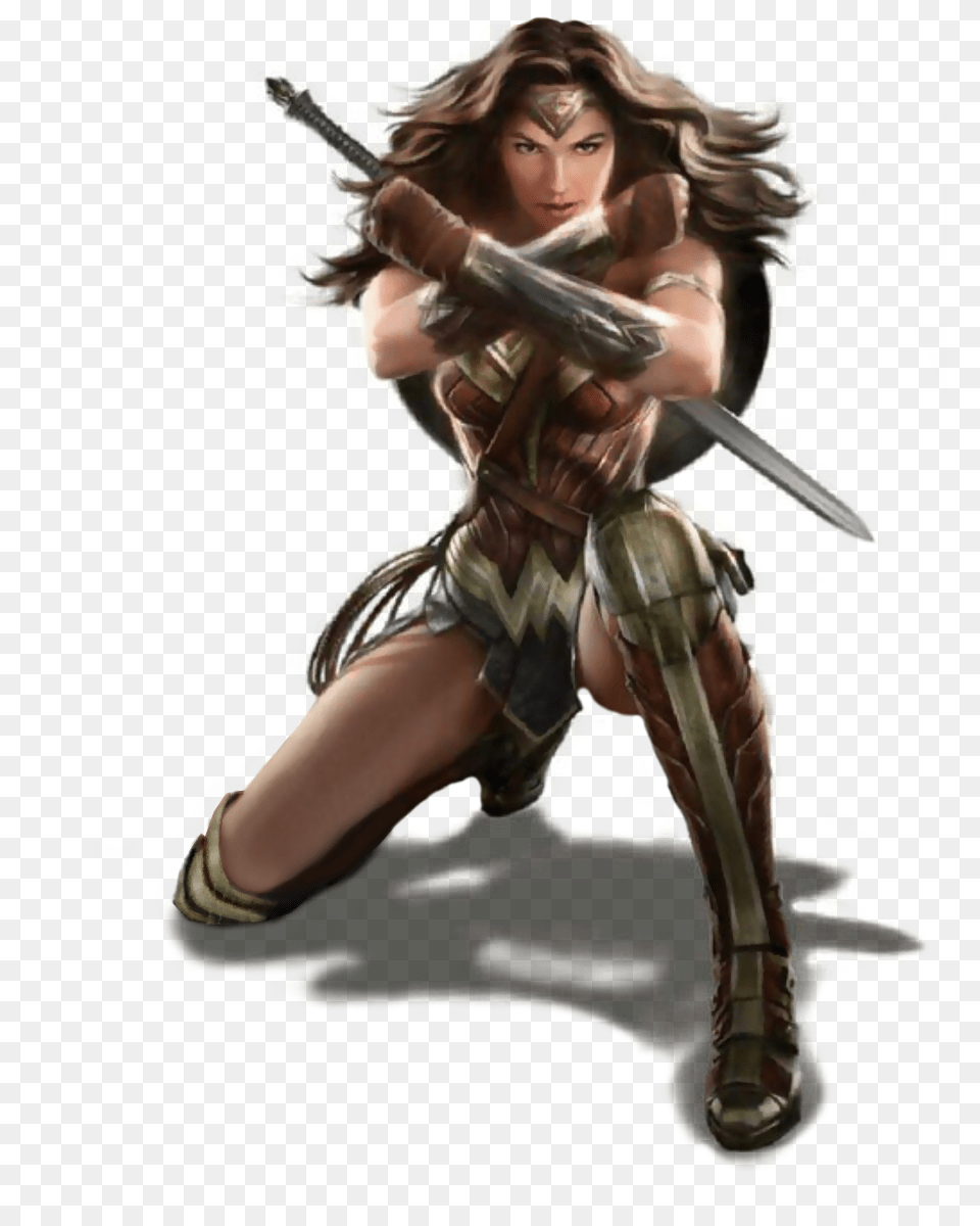 Wonder Woman, Adult, Person, Female, Sword Free Png Download