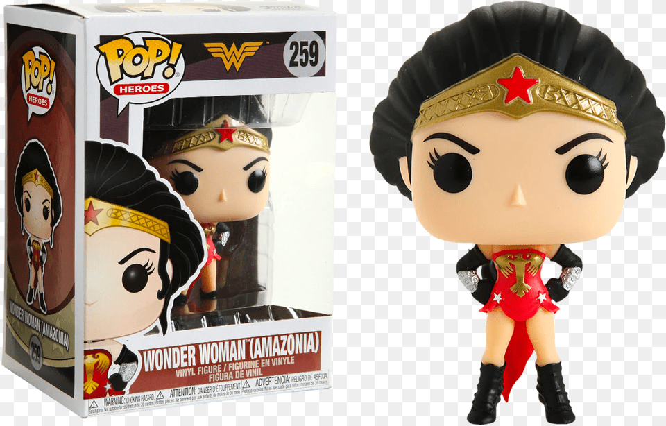 Wonder Woman Amazonian Pop, Figurine, Toy, Doll, Person Free Png Download
