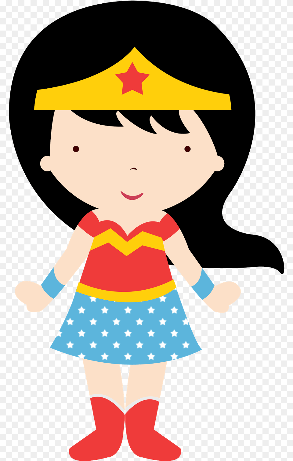 Wonder Woman Baby Clipart, Person, Face, Head, Pattern Png