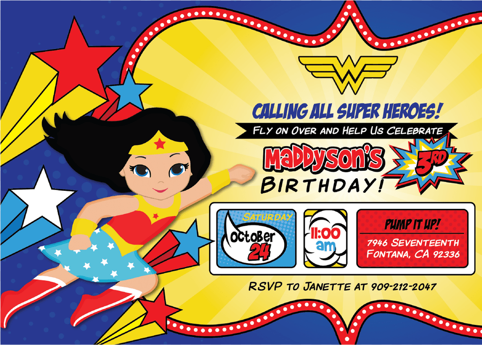Wonder Woman Birthday Invitations Mujer Maravilla, Baby, Person, Advertisement, Face Png
