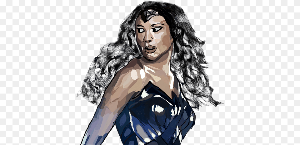 Wonder Woman By Bavillo13 Pixabay Gal Gadot Wonder Woman Vector, Adult, Person, Female, Art Png Image